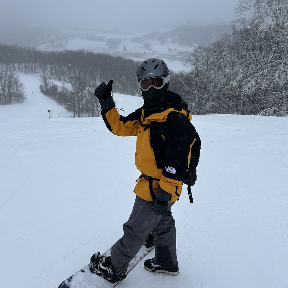 Pearce snowboarding